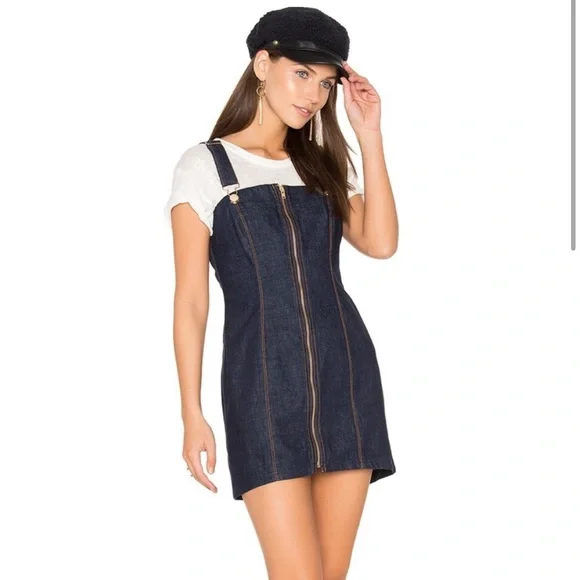 Alice McCall Dresses Alice Mccall Hello Its Me Denim Front Zip